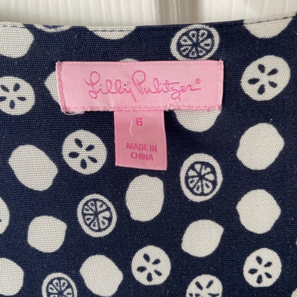 Sunshine Chic Embodied: Lilly Pulitzer Citrus Wrap Silk Dress (Size 6) 0091 🔥 - Picture 3 of 7